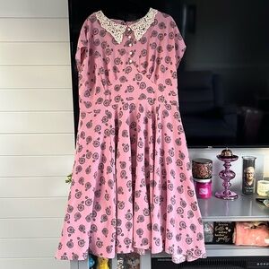 NWOT Pink Hell Bunny Dress